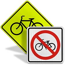 Bike Road Signs