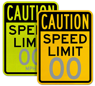 Custom Slow Down Speed Limit Signs