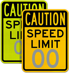 Custom Slow Down Speed Limit Signs