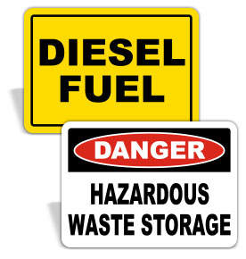 Chemical Identification Signs