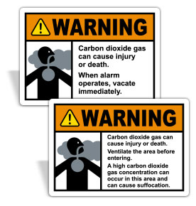 CO2 NFPA Fire Extinguisher Signs