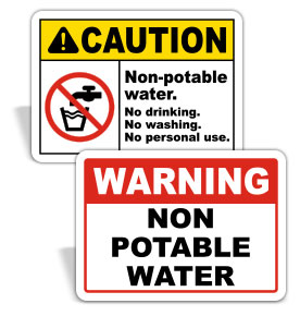 Non Drinking Water Signs
