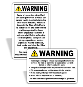 Prop 65 Signs