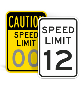 Custom Speed Limit Signs