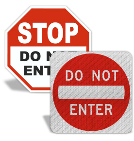 Do Not Enter Road Signs