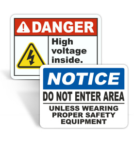 Do Not Enter Safety Signs