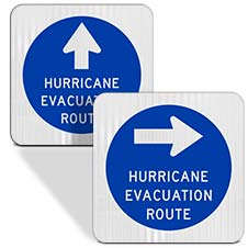Emergency Evacuation Route Signs