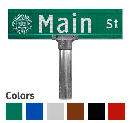 Extruded Blade with option for 1 color image plus suffix and prefix.