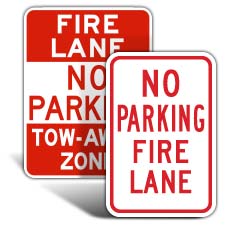 Fire Lane Signs