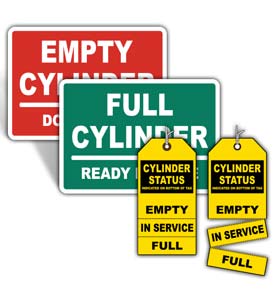 Gas Cylinder Signs