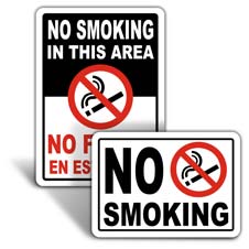 No Smoking Signs