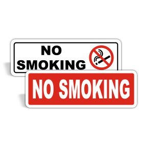 No Smoking Stickers