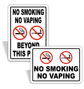 No Vaping Signs