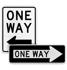 One Way Signs