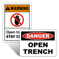 Open Trench Safety Signs