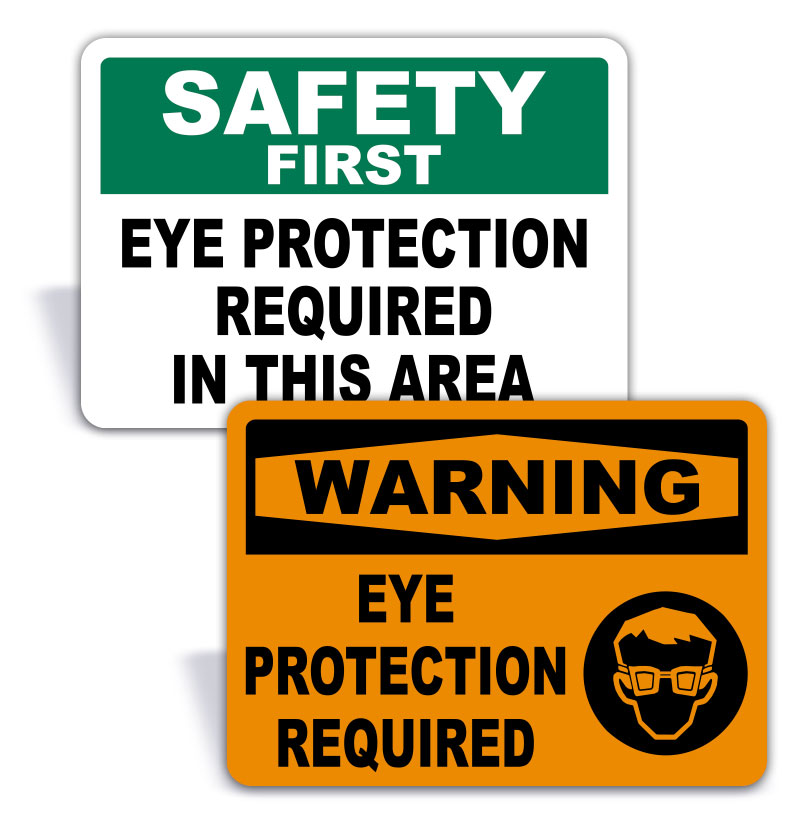 Eye Protection Signs