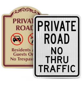 Private Road Signs