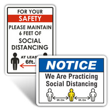 Social Distancing Signs