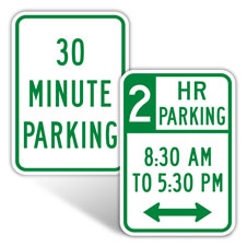 Time Limited Parking Signs