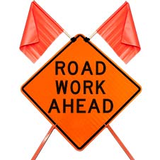 Road Work Ahead Signs