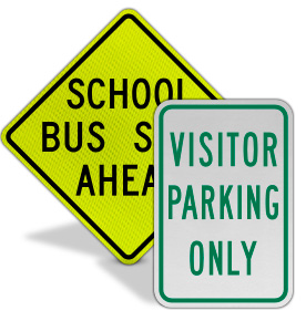 School Parking Signs