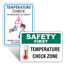 Temperature Check Signs