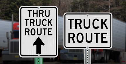 Truck Route Signs