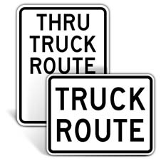 Truck Route Signs