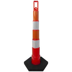 42" Channelizer Cone with 4 bands and 16lb. Base