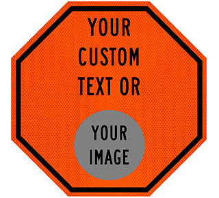 Custom Orange Octagon