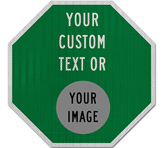 Custom Green Octagon