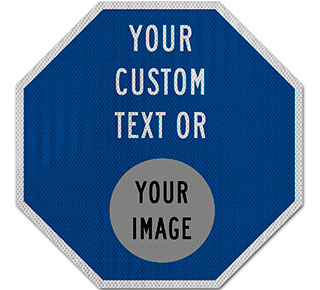 Custom Blue Octagon