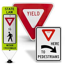 Yield Traffic Signs