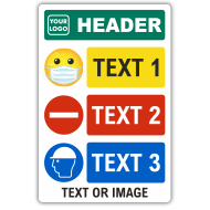 Custom PPE Signs and Banners — 3 Images