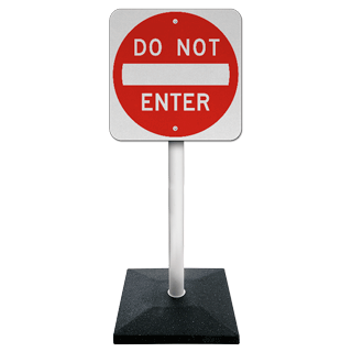 20 lb. Portable Sign Stand with 5' PVC