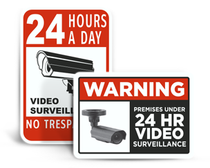 24 Hour Surveillance Signs