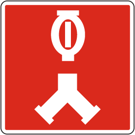 Siamese Automatic Sprinkler Connection Sign
