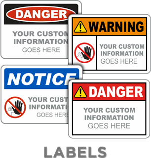 ANSI Z535 and OSHA Custom Safety Labels