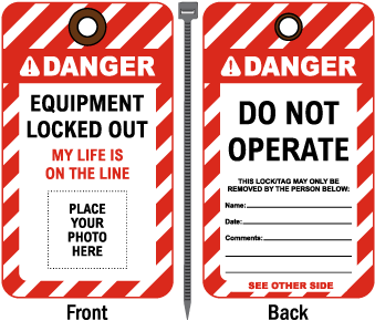 Equipment Locked Out Photo Lockout Tag