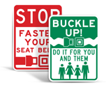 Buckle Up Signs