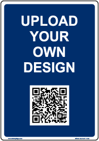 Custom Colored QR Code Safety Sign