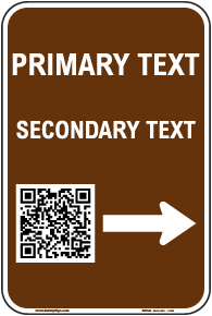 Blank Custom QR Code Sign