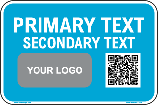 Blank Custom QR Code Sign