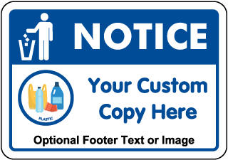 Custom Recycling Sign