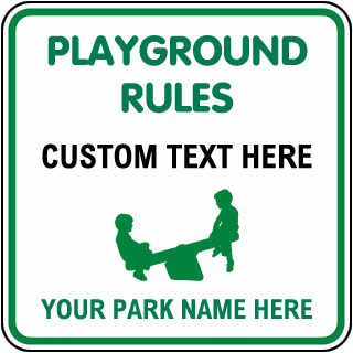 Custom Playground Sign