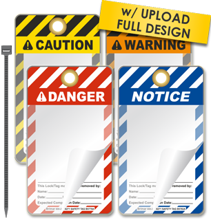 Custom Blank ANSI Tags (Package of 25 tags + ties)