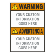 Bilingual ANSI Z535 & OSHA Headers