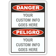 Bilingual OSHA Sign