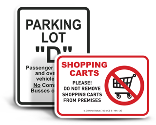 Custom Parking Lot Signs
