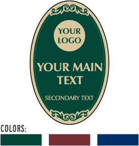 Custom Decorative Signs (Oval)